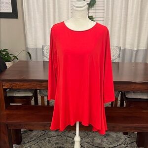 Alfani Women’s Red Flowing Tunic Top